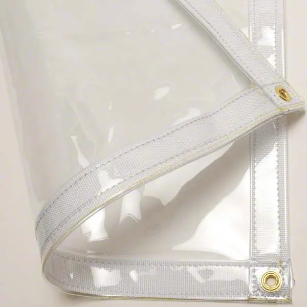 10' X 16' Clear Vinyl Tarp – 30-Mil Thickness, Usa-Made Clearance Item 1