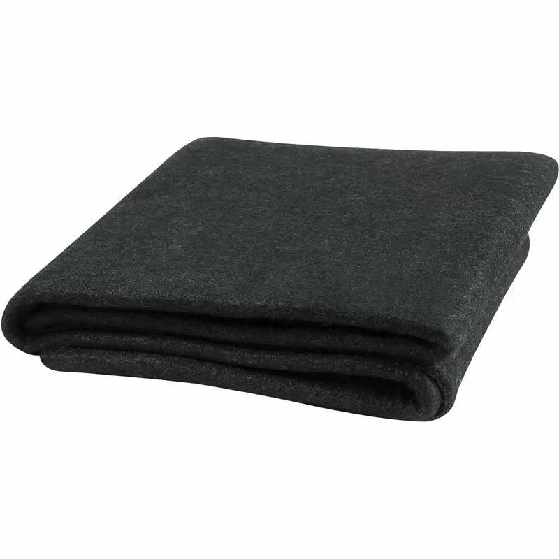 18-Inch By 18-Inch Lightweight Black Carbonized Fiber Velvet Shield Welding Blanket 1