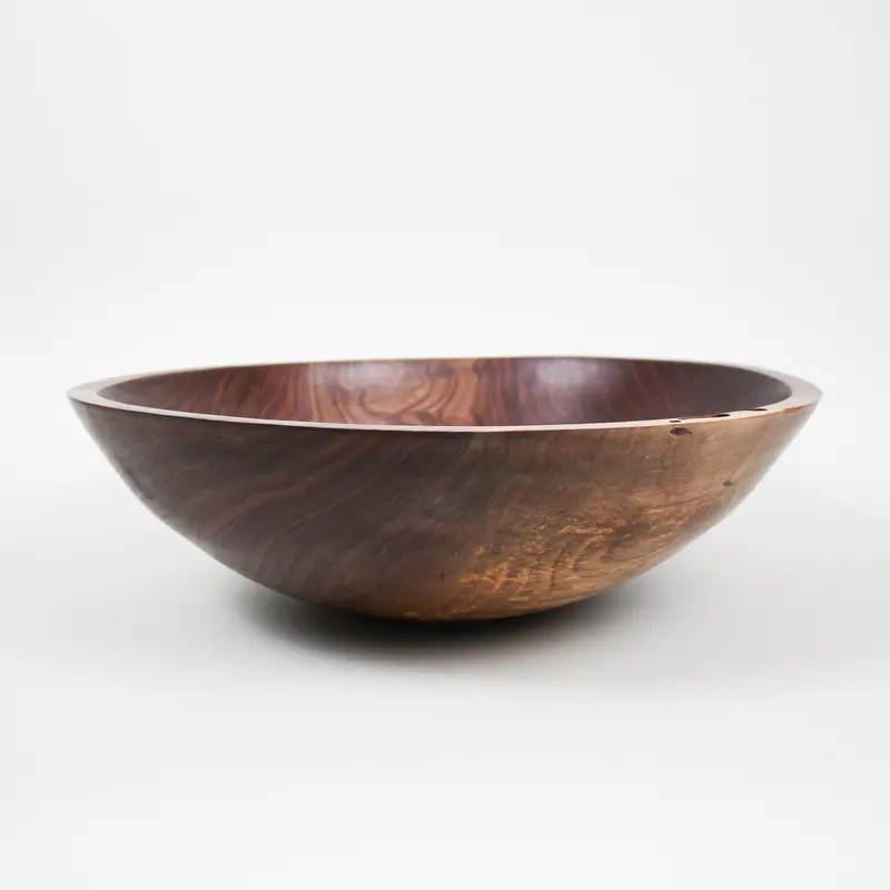 18-Inch Large Walnut Serving Bowl 1