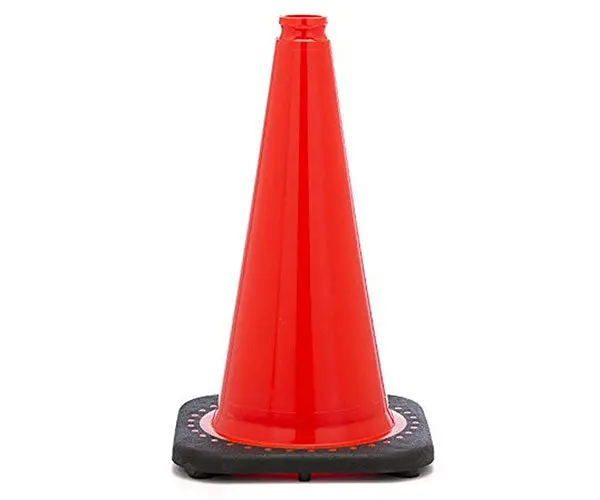 18-Inch Orange Traffic Safety Cone – Lightweight & Durable 1