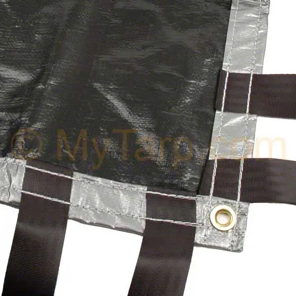 20' × 48' Agricultural Hay Cover – Uv-Protected Silver/Black Poly Tarp, Durable Imported Design 1