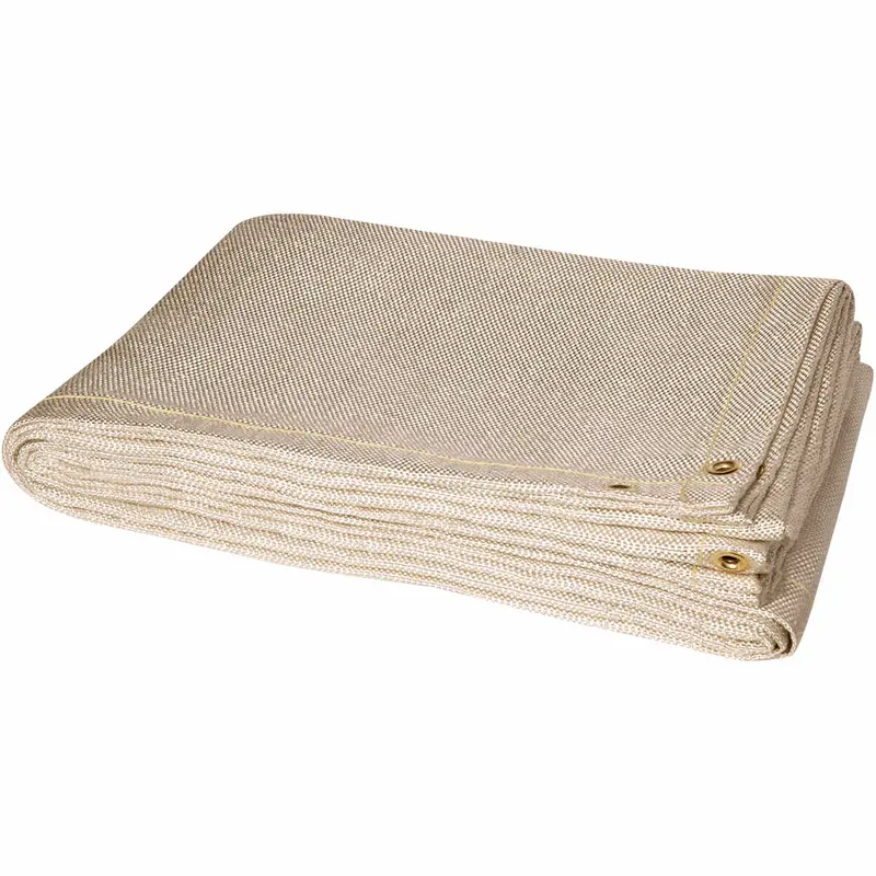 6-Foot By 8-Foot Tan Heat-Treated Welding Blanket – 24 Oz Fiberglass 1