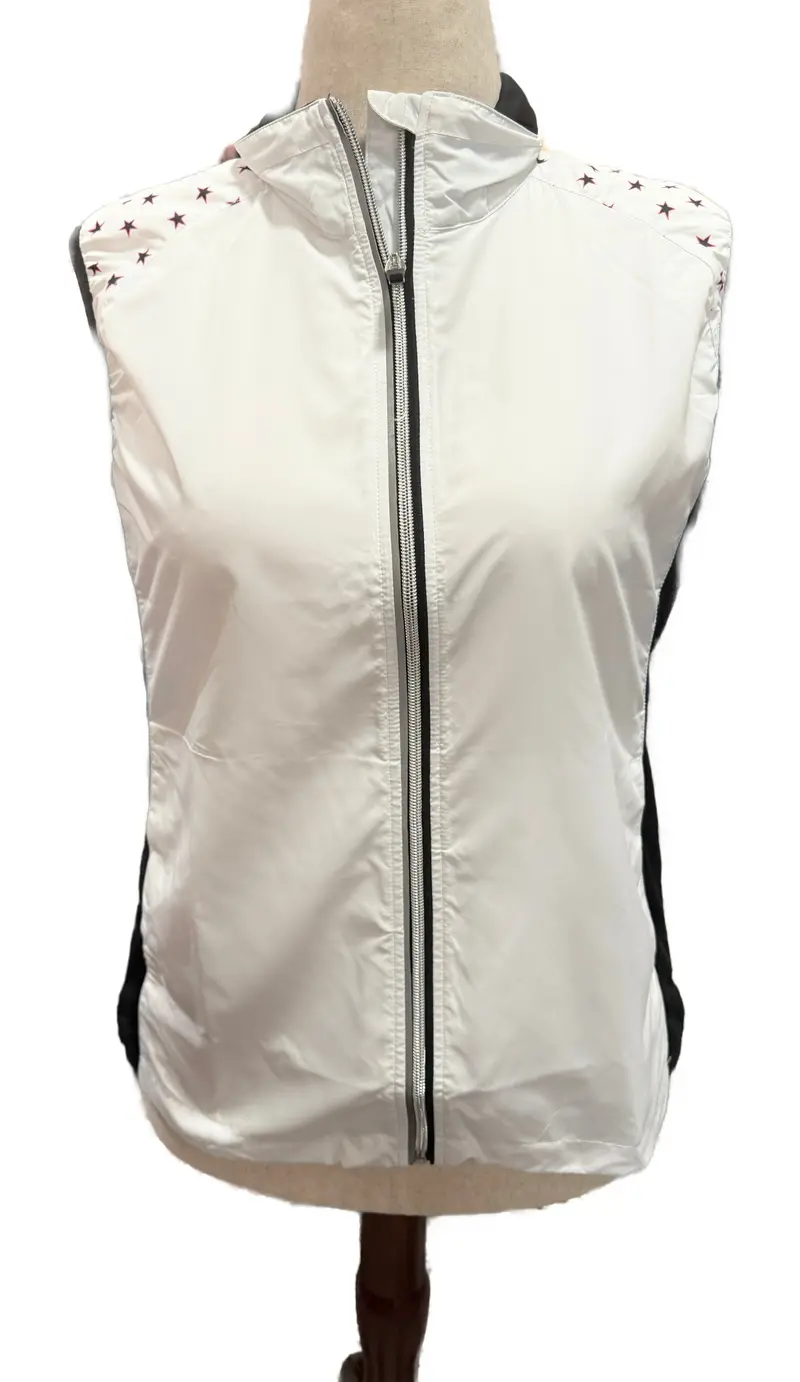 Abacus Formby Stretch Windvent Golf Vest – White Star Detail, Size L (Msrp $98) 1