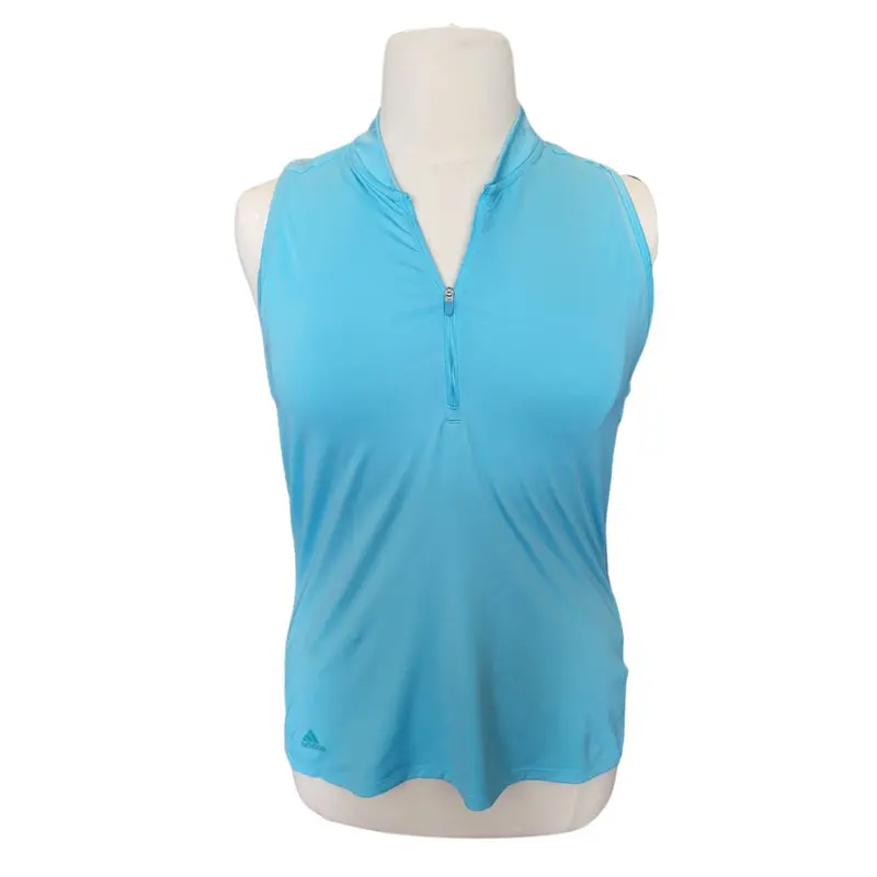 Adidas Light Blue Quarter-Zip Racerback Training Top – Size Xl 1