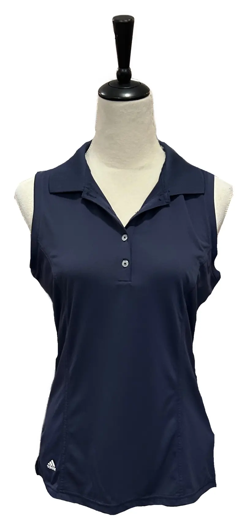 Adidas Navy Sleeveless Women'S Golf Top – Size M 1