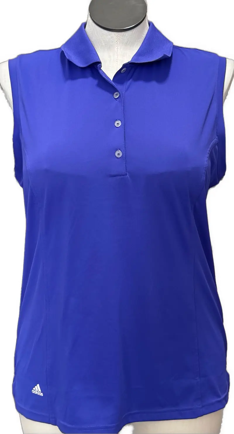 Adidas Royal Blue Sleeveless Women'S Golf Top – Size Xl 1
