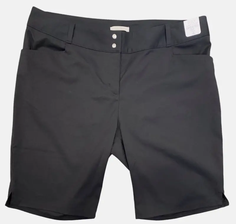 Adidas Women'S Black Bermuda Shorts – Size 14, New 1