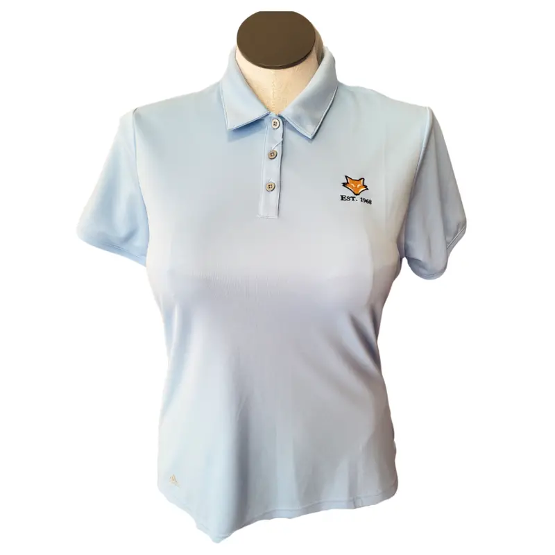 Adidas Women'S Light Blue Tournament Golf Polo – Size L 1