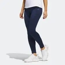 Adidas Women’S Navy Performance Golf Tights – Size S 1