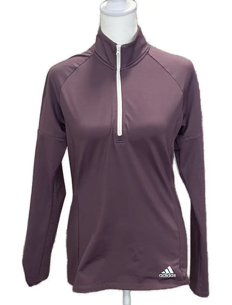 Adidas Women'S Purple Lightweight Golf Pullover – S 1