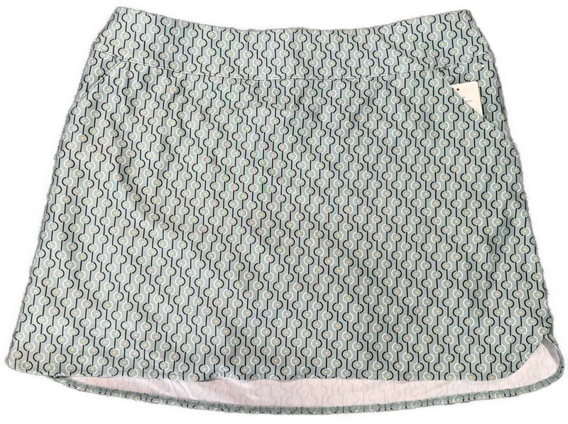 Ahead Sage Print Performance Golf Skort – Size Xl 1