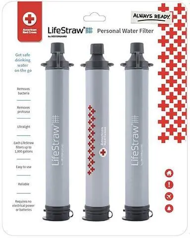 American Red Cross Lifestraw 3-Pack – Premium Portable Filtration 1