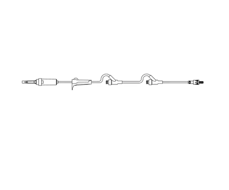 Amsino 10-Drop Non-Vented Iv Set With Roller Clamp And Pre-Pierced Y-Site 1