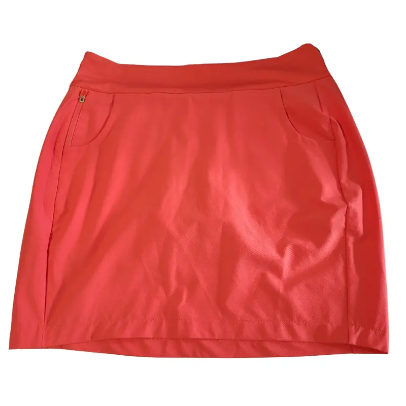 Antigua Coral Pull-On Golf Skort – Comfort-Fit Style, Size L 1
