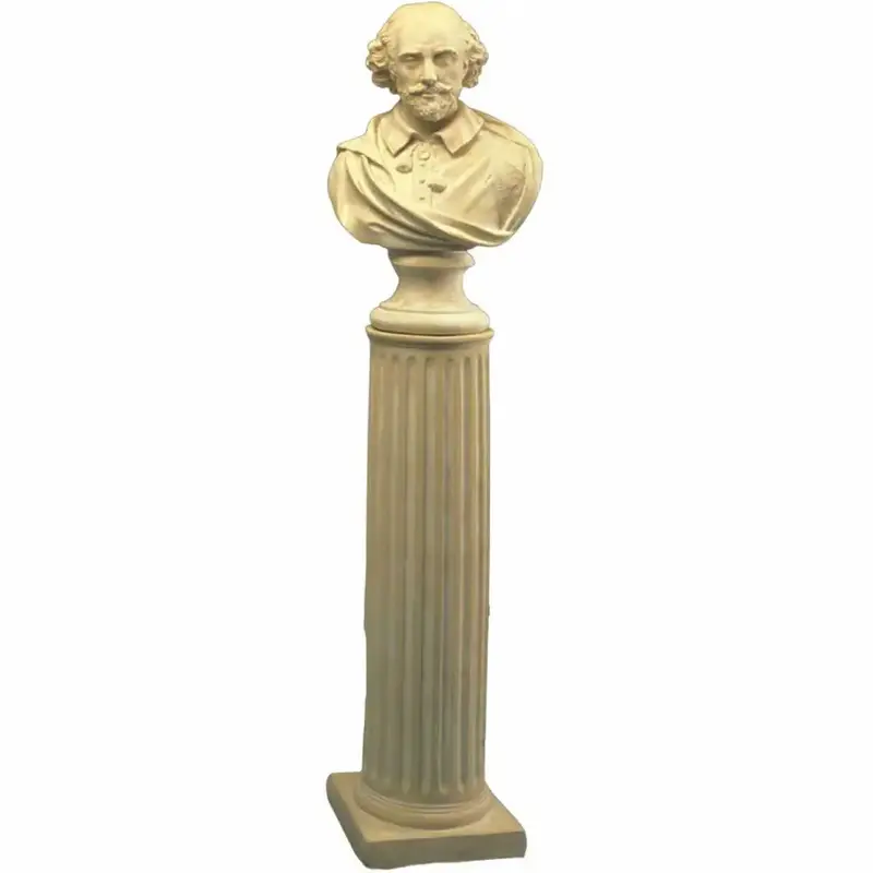Architectural Fluted Column Pedestal With Square Foundation – 36-Inch Height 1
