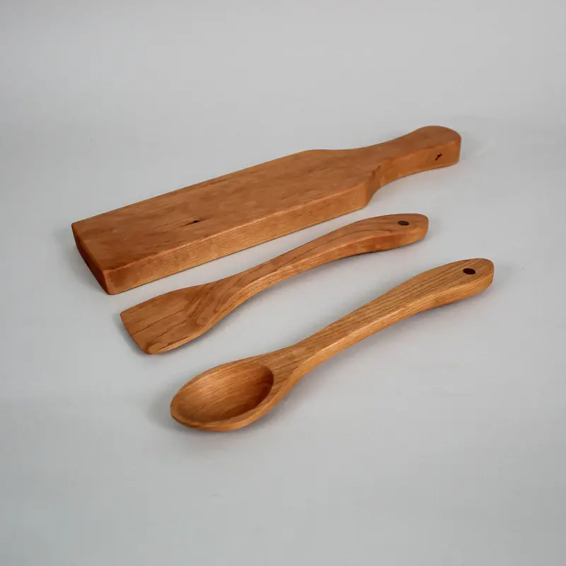 Artisan Cheeseboard Set With Signature Wooden Spoon And Spatula 1