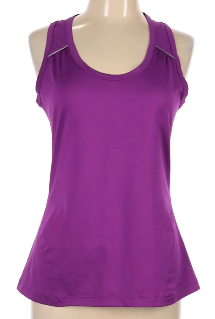 Athleta Deep Purple Performance Tank – Upf-Protected Sleeveless Top (Size L) 1