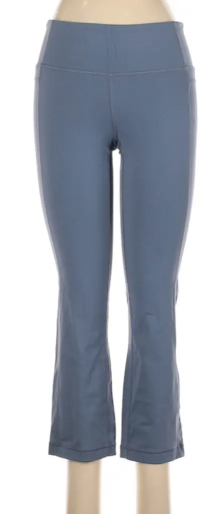 Athleta Gray Crop Pants – Elevated Lounge-To-Golf Bottom (Size M) 1