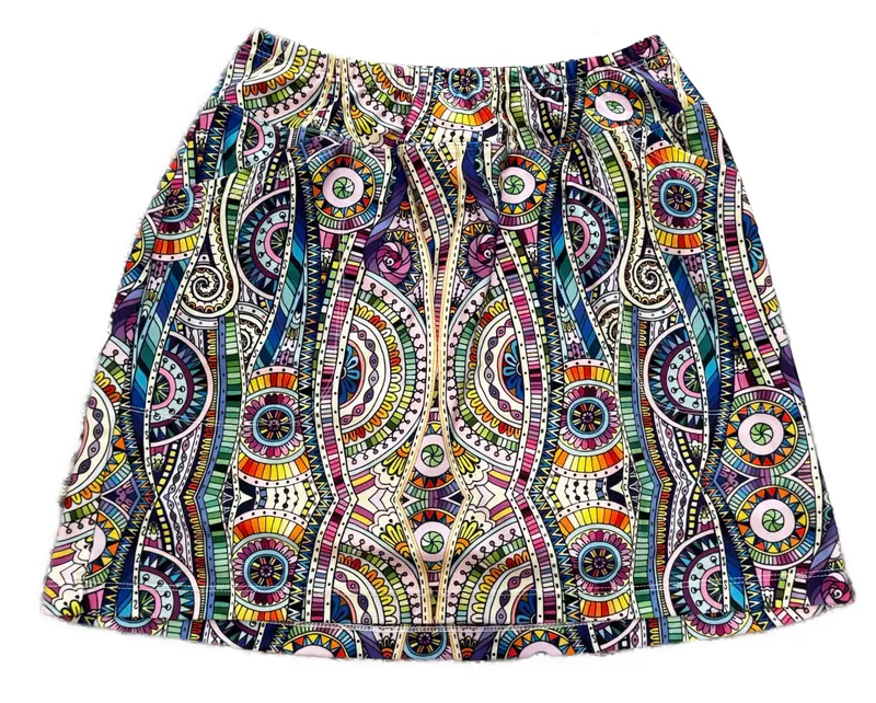 B-Skinz Patterned Golf Skort – Navy/Purple, Size M 1