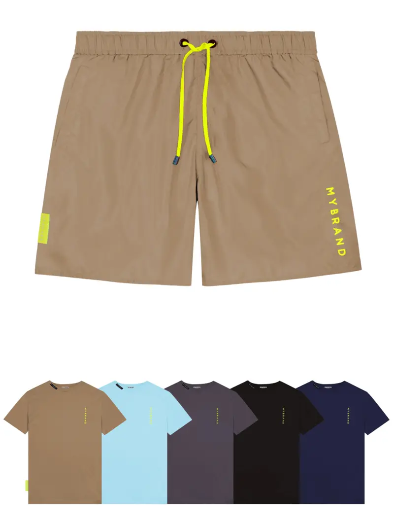 Basic Swim Capsule Swimshort In Beige 1