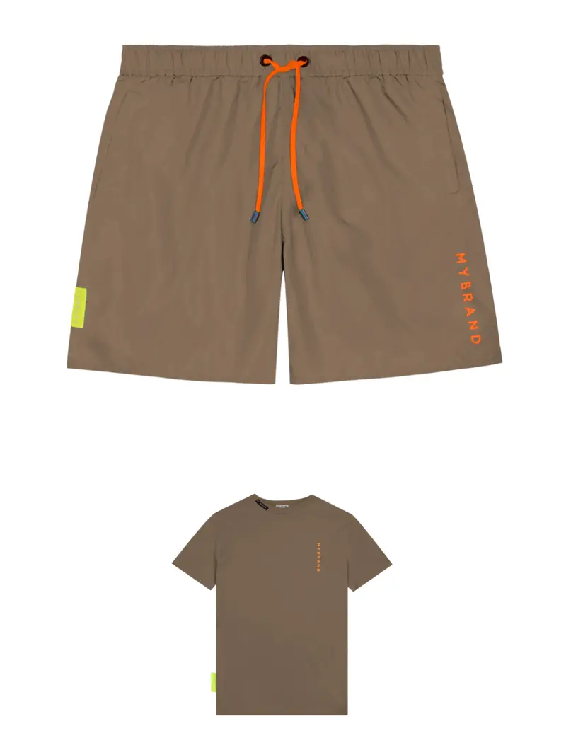 Basic Swim Capsule Swimshort In Brown 1