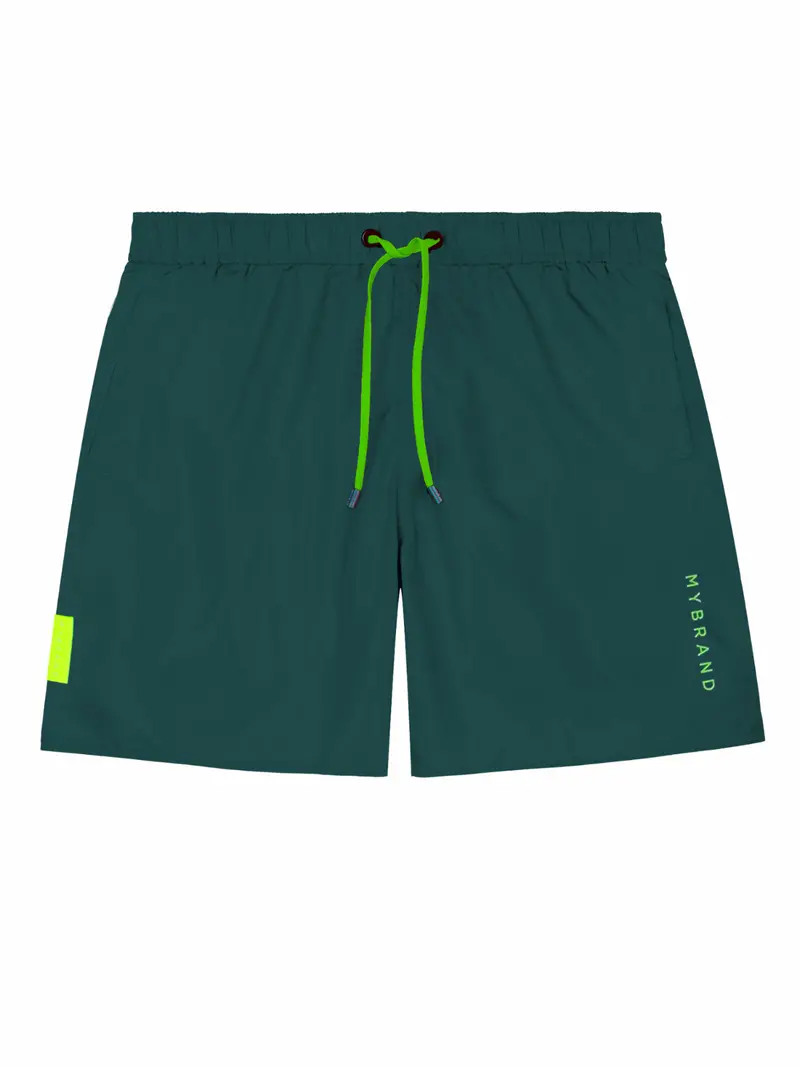 Basic Swim Capsule Swimshort In Green 1