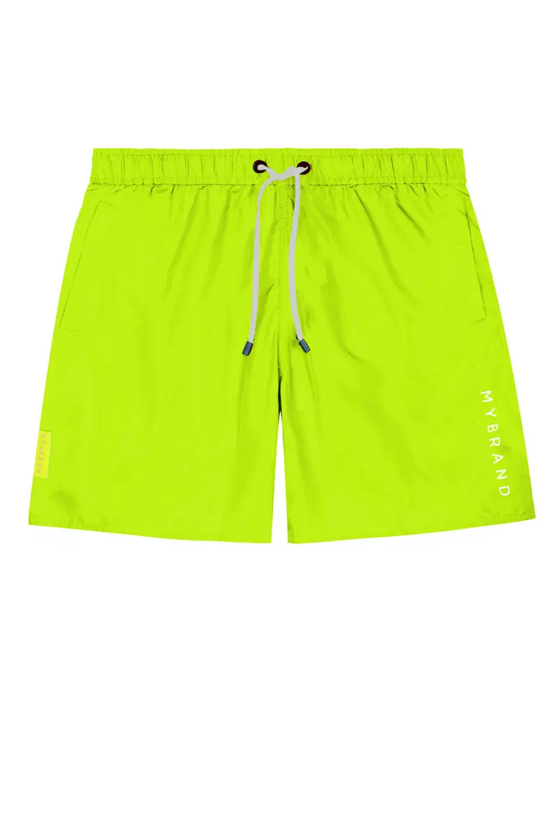 Basic Swim Capsule Swimshort In Neon Yellow 1