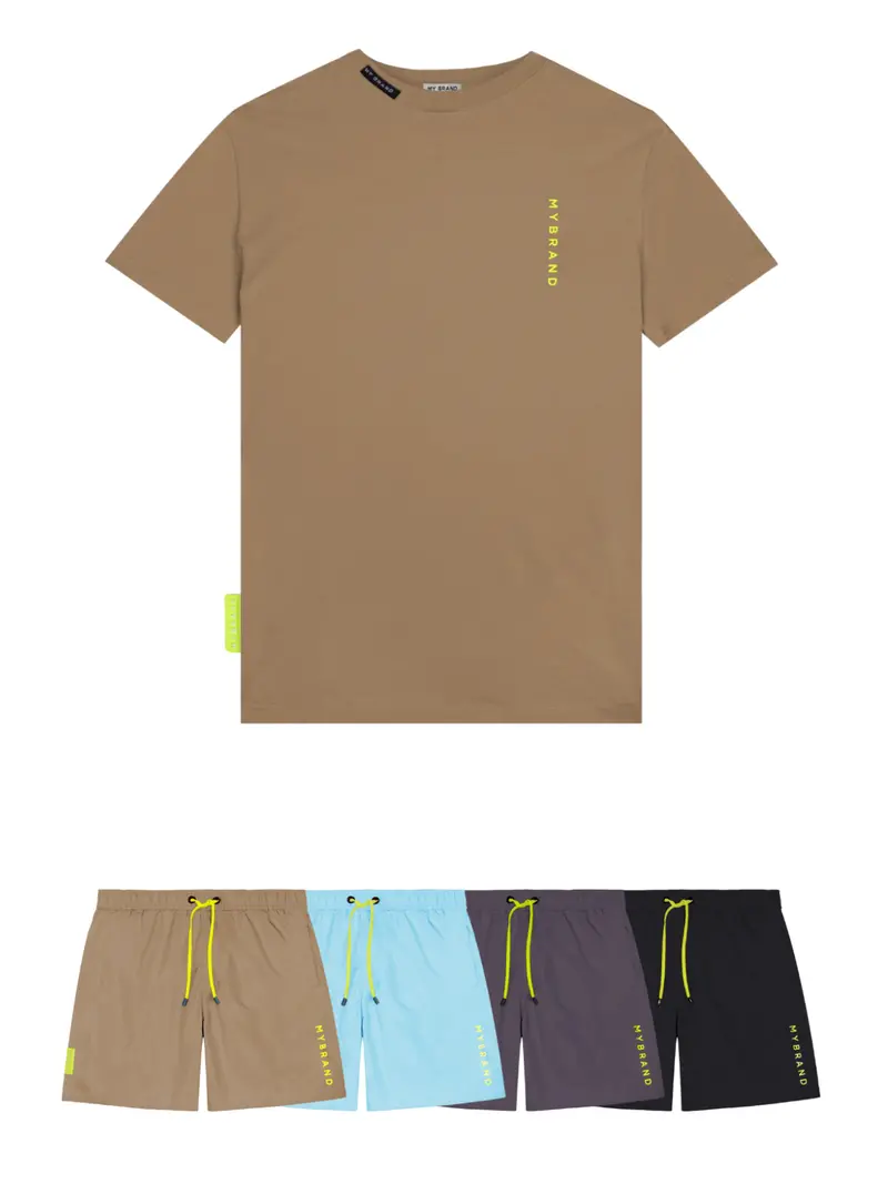 Basic Swim Capsule T-Shirt In Beige 1