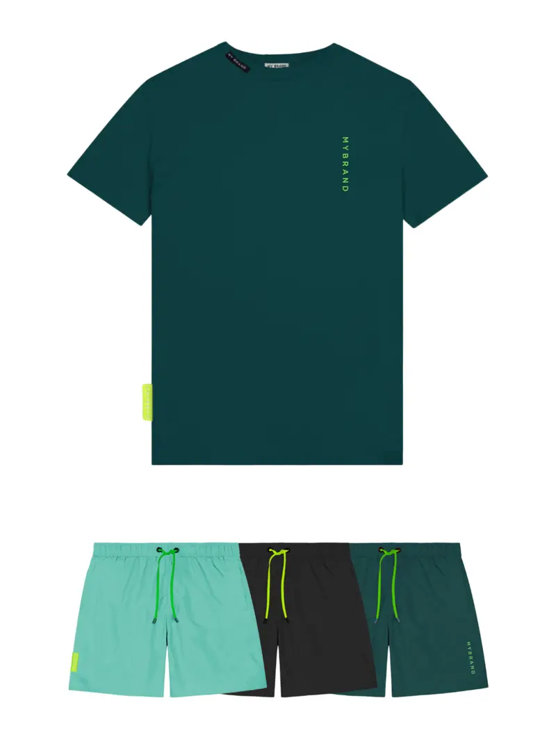 Basic Swim Capsule T-Shirt In Green 1
