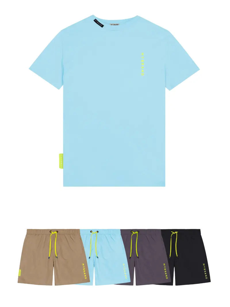 Basic Swim Capsule T-Shirt In Light Blue 1