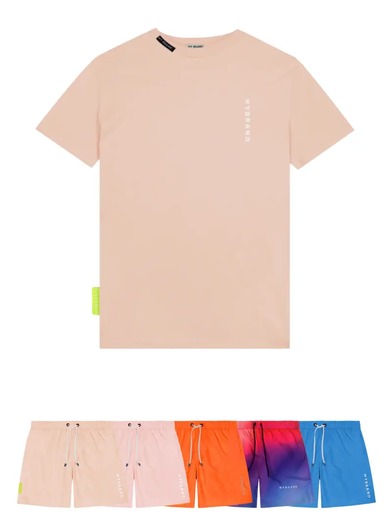 Basic Swim Capsule T-Shirt In Light Pink 1