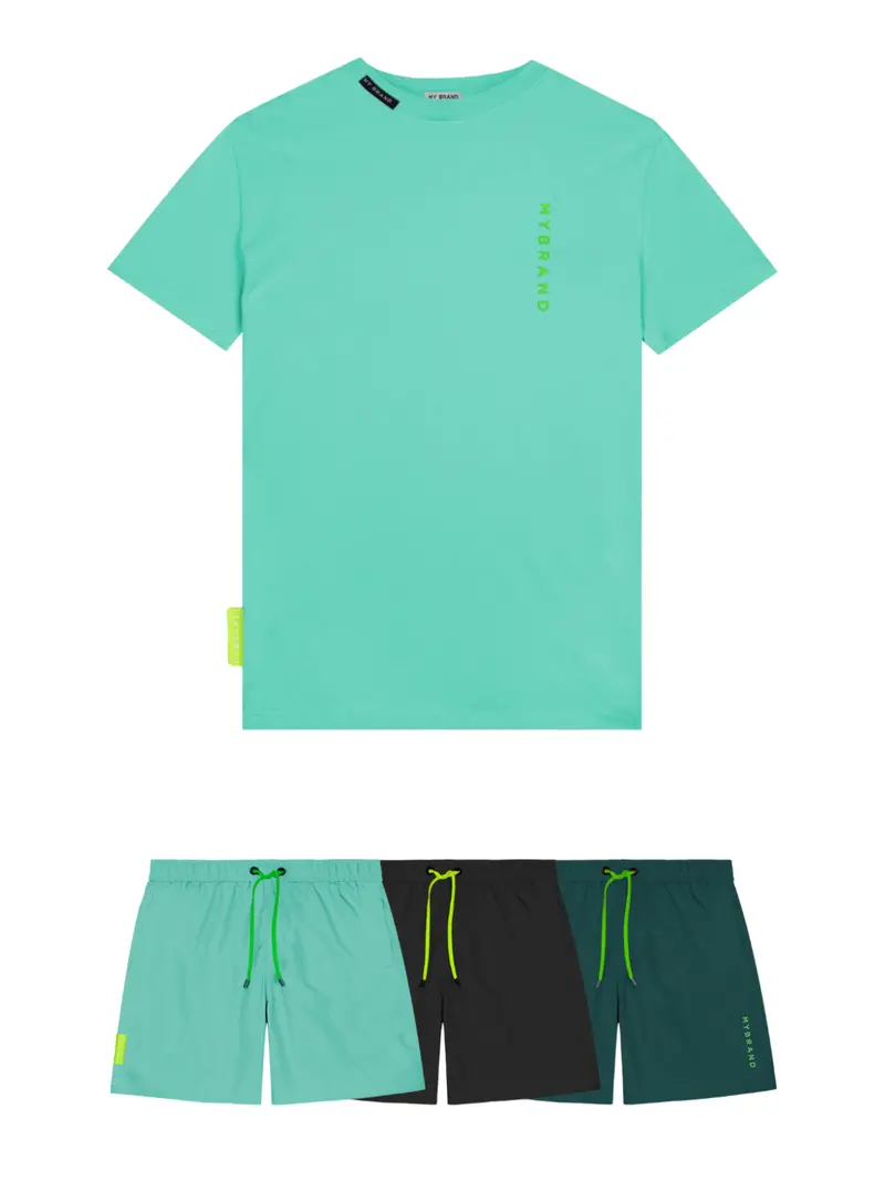 Basic Swim Capsule T-Shirt In Turquoise 1