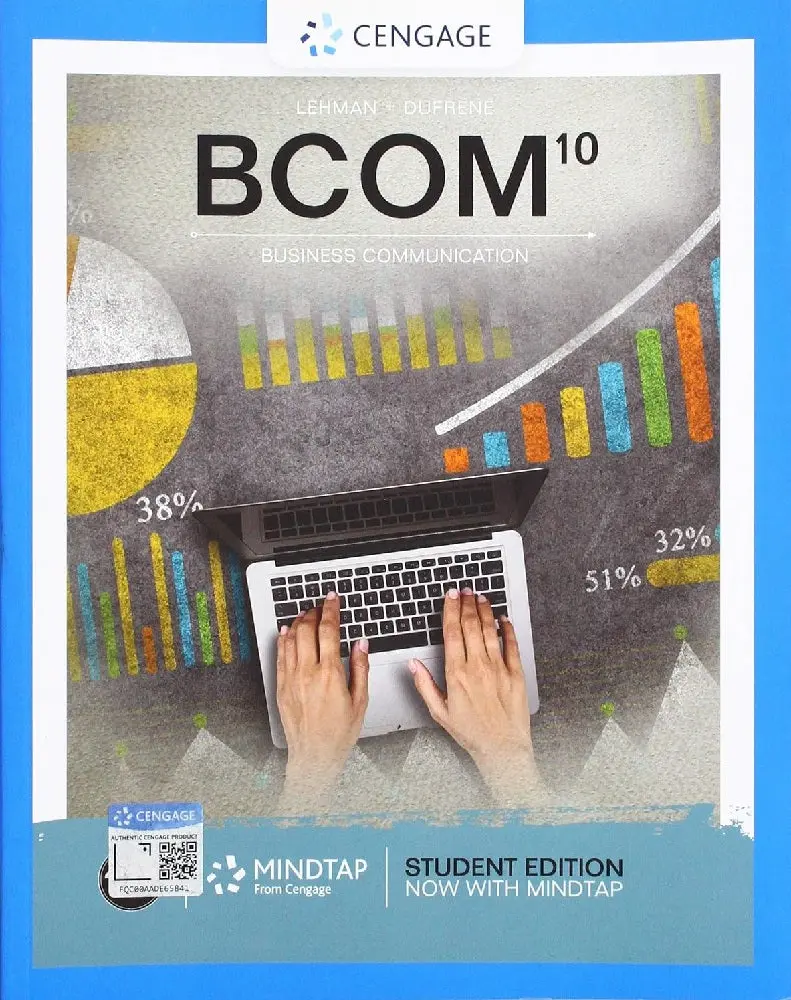 Bcom 10Th Edition By Carol M. Lehman – Cengage Clearance Textbook (9780357026595) 1