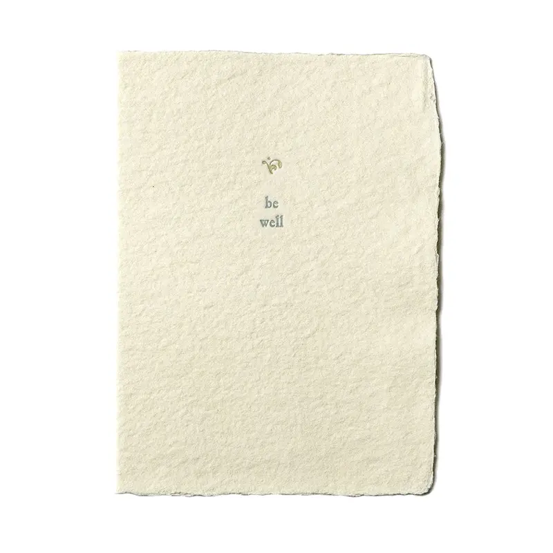 Be Well Greeting Card – Handmade Wellness-Themed Design 1