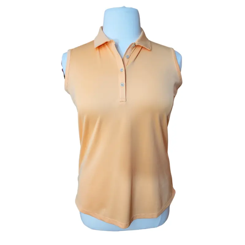 Bermuda Sands Gigi Peach Sleeveless Golf Polo – Size L 1