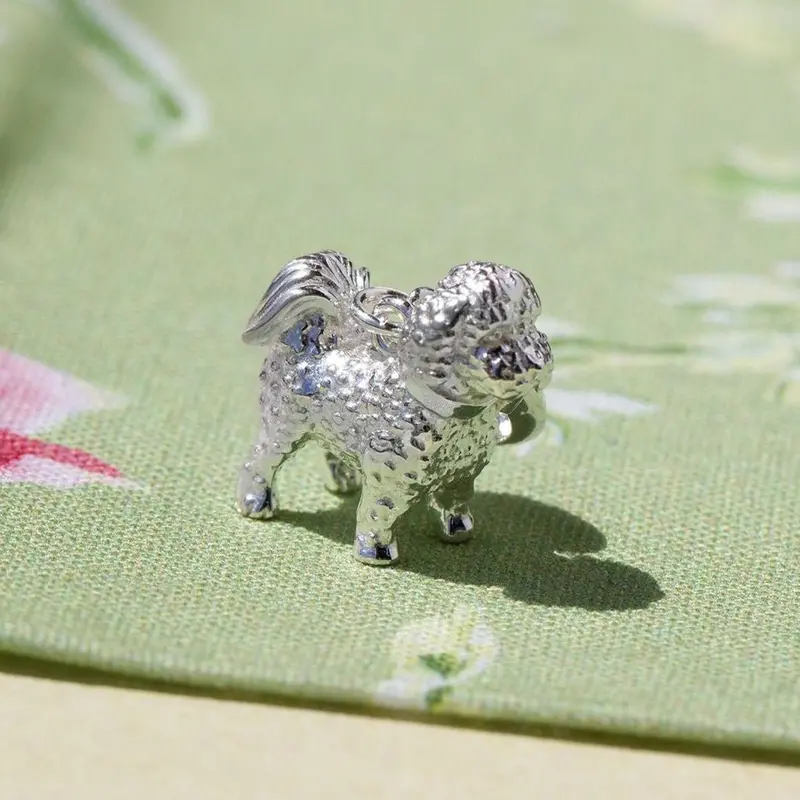 Bichon Frise Miniature Charm – Sterling Silver 1