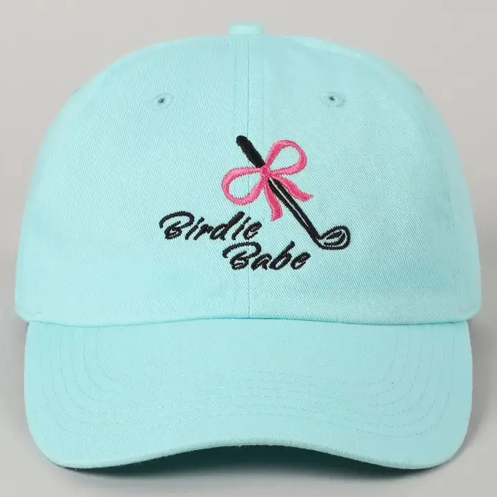 Birdie Babe Golf Club Ribbon Embroidered Cap 1