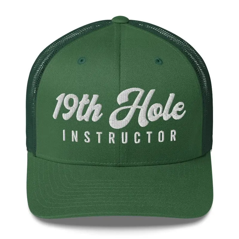 Birdie Girl 19Th Hole Instructor Trucker Cap – Adjustable Fit 1