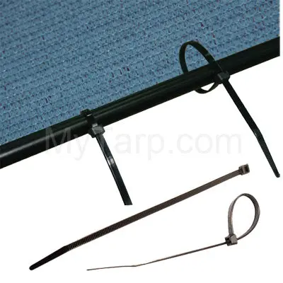 Black Heavy-Duty Zip Ties By Coolaroo – Pack Of 20 1