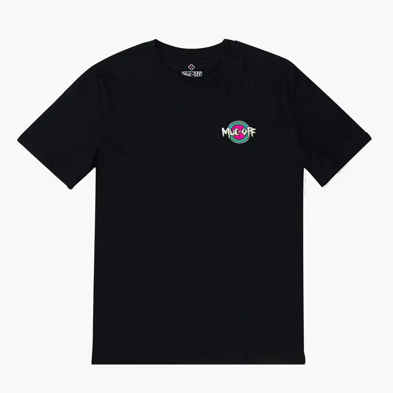 Black Surf-Themed Short Sleeve T-Shirt 1