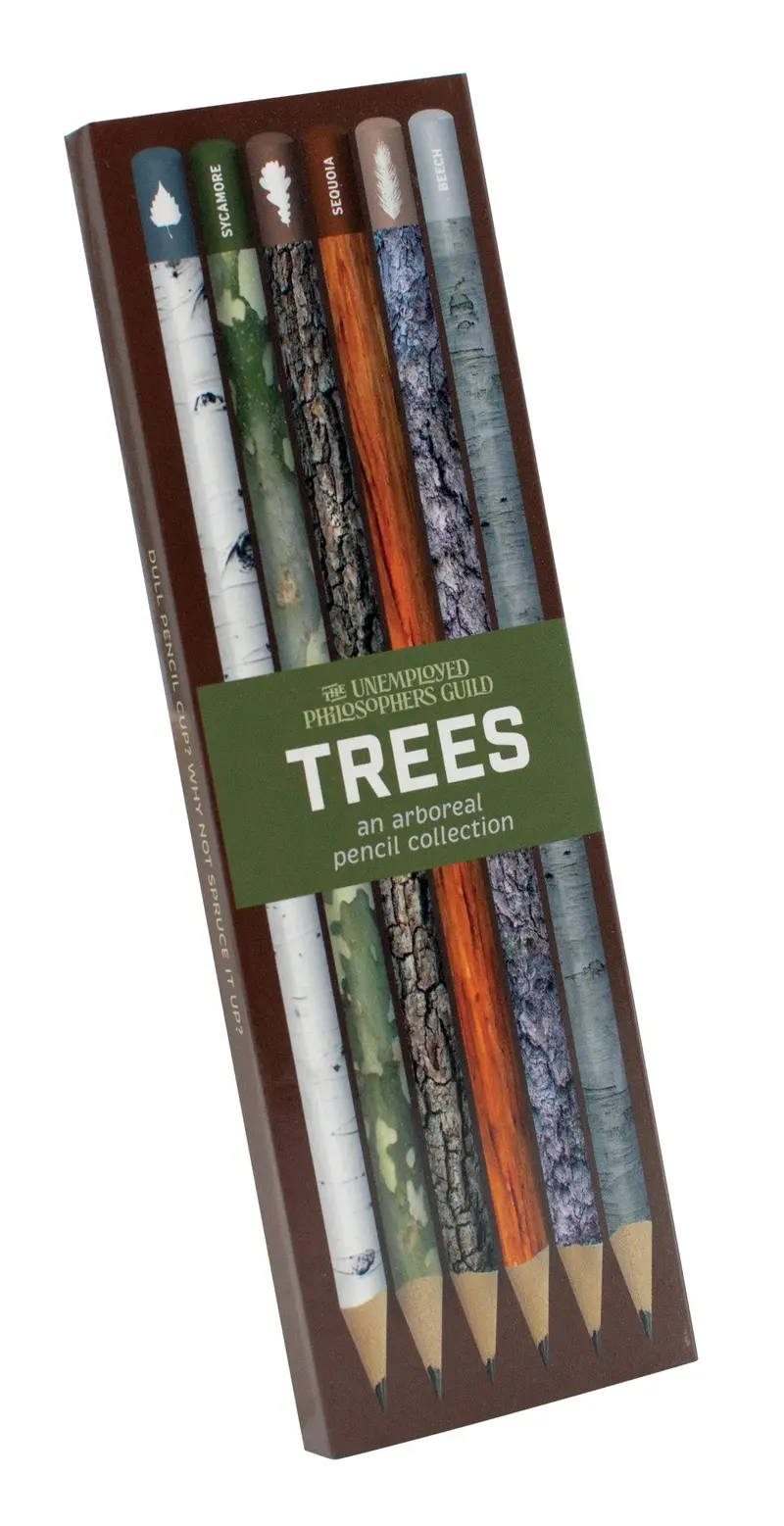 Botanical Tree-Themed Pencil Set 1