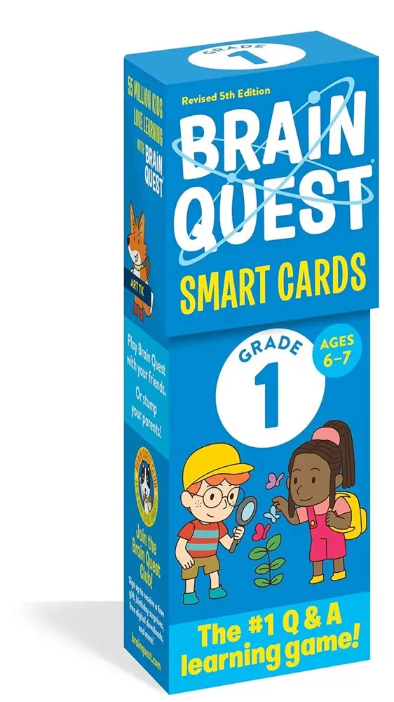 Brain Quest Smart Cards: Grade 1 Review Set – Revised 5Th Edition Skill-Building Flashcards Isbn 9781523517268 1