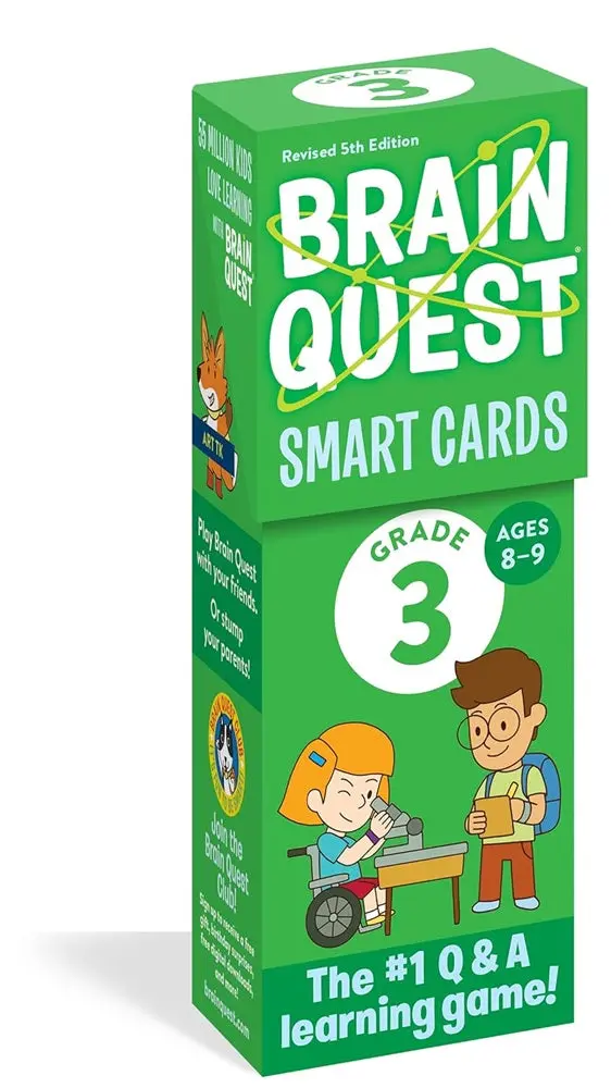 Brain Quest Smart Cards: Grade 3 Review Set – Revised 5Th Edition Learning Tools Isbn 9781523517282 1