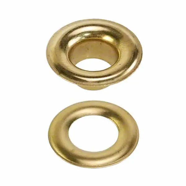 Brass Sheet Metal Grommets With Plain Washers – Corrosion-Resistant, Easy Installation 1