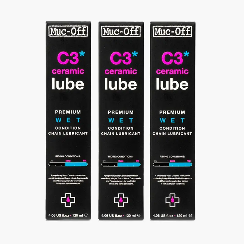 C3 Premium Wet Weather Chain Lube – 120Ml (3-Pack) 1