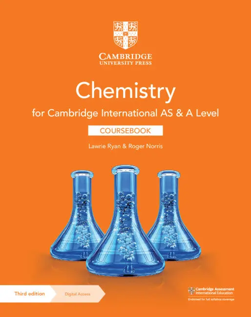 Cambridge As & A Level Chemistry Coursebook With 2-Year Digital Access 1