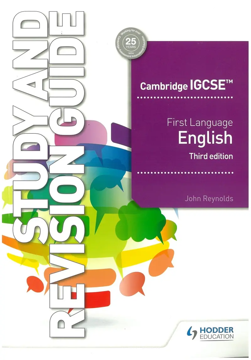 Cambridge Igcse First Language English Study & Revision Guide (3Rd Ed.) | 9781510421349 1