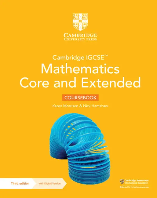 Cambridge Igcse Mathematics Coursebook: Core & Extended + 2-Year Digital Access 1