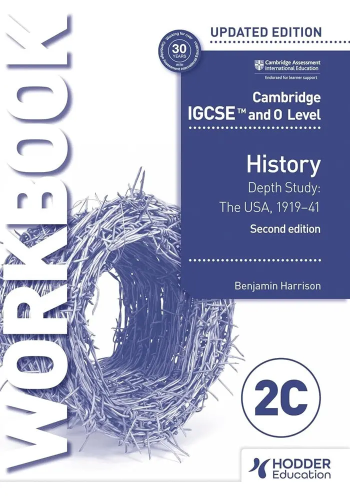 Cambridge Igcse & O Level History Workbook 2C: Depth Study – The United States 1