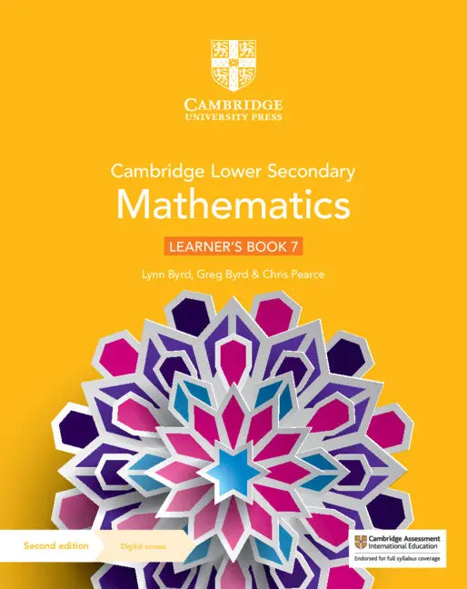 Cambridge Lower Secondary Maths Learner’S Book 7 With Digital Access – Byrd | Cambridge Isbn 9781108771436 1